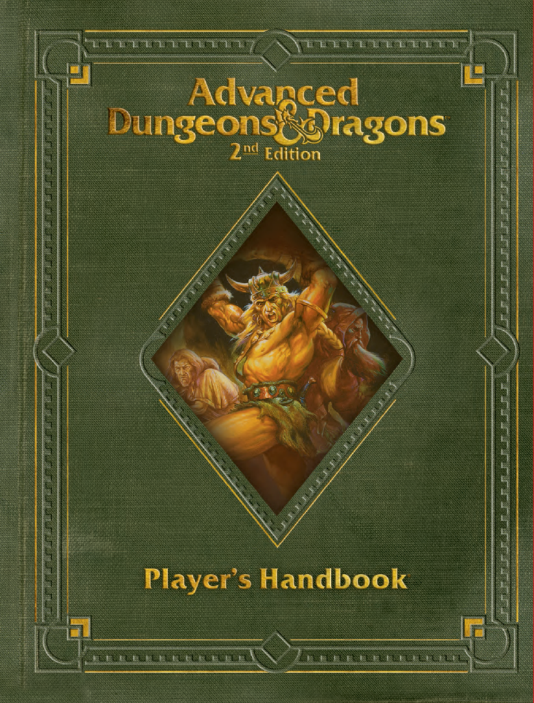 Advanced Dungeons & Dragons (2nd Edition) - Player's Handbook - The Old ...